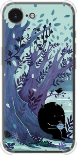 Силіконовий протиударний с посиленими кутами чехол Арт принт Тихе місце чаю для Apple iPhone SE 4 - 6544sp-3652 изображение 