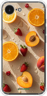 Силикон с усиленными углами чехол Фрукты 3 для Apple iPhone SE 4 - 6703sp-3652 изображение 