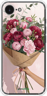 Силіконовий протиударний с посиленими кутами чехол Півонії 1 для Apple iPhone SE 4 - 6705sp-3652 изображение 