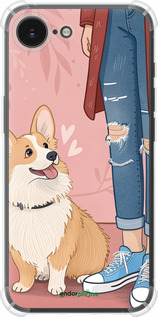 Силикон с усиленными углами чехол Корги 3 для Apple iPhone SE 4 - 6707sp-3652 изображение 