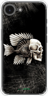 Силикон с усиленными углами чехол Рыбо-человек для Apple iPhone 16e - 683sp-3971 изображение 