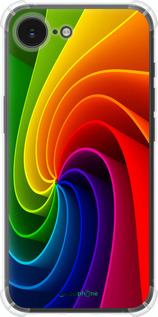Силикон с усиленными углами чехол Радужный вихрь для Apple iPhone SE 4 - 747sp-3652 изображение 