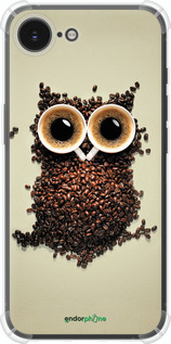 Силіконовий протиударний с посиленими кутами чехол Сова з кави для Apple iPhone SE 4 - 777sp-3652 изображение 