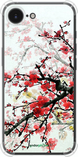 Силикон с усиленными углами чехол Цветущий куст для Apple iPhone SE 4 - 831sp-3652 изображение 