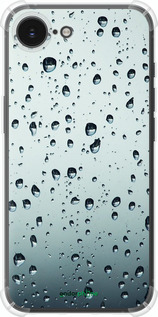 Силикон с усиленными углами чехол Стекло в каплях для Apple iPhone SE 4 - 848sp-3652 изображение 