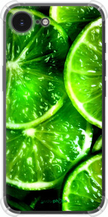 Силикон с усиленными углами чехол Зелёные дольки лимона для Apple iPhone SE 4 - 852sp-3652 изображение 