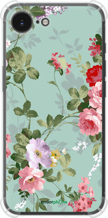 Силикон с усиленными углами чехол Цветочные обои 2 для Apple iPhone 16e - 862sp-3971 изображение 