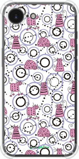 Силіконовий протиударний с посиленими кутами чехол Кумедні коти для Apple iPhone SE 4 - 907sp-3652 изображение 