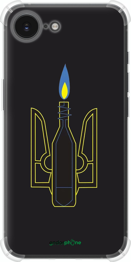 Силикон с усиленными углами чехол Коктейль Молотова для Apple iPhone 16e - 1044sp-3971 изображение 