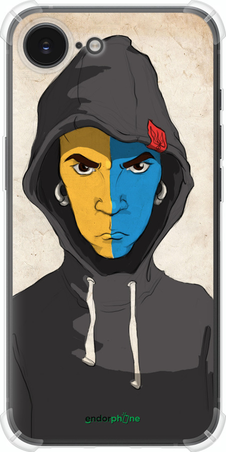 Силикон с усиленными углами чехол Злой подросток для Apple iPhone 16e - 1053sp-3971 изображение 