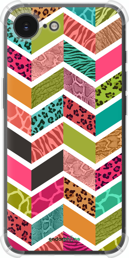 Силикон с усиленными углами чехол Шеврон v3 для Apple iPhone 16e - 1058sp-3971 изображение 