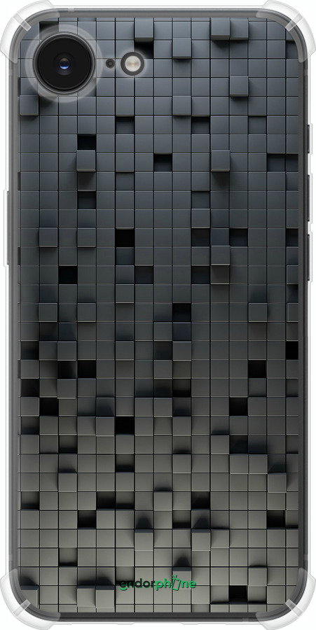 Силикон с усиленными углами чехол Кубики для Apple iPhone SE 4 - 1061sp-3652 изображение 