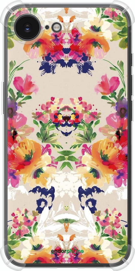 Силикон с усиленными углами чехол Цветочный узор для Apple iPhone SE 4 - 1083sp-3652 изображение 