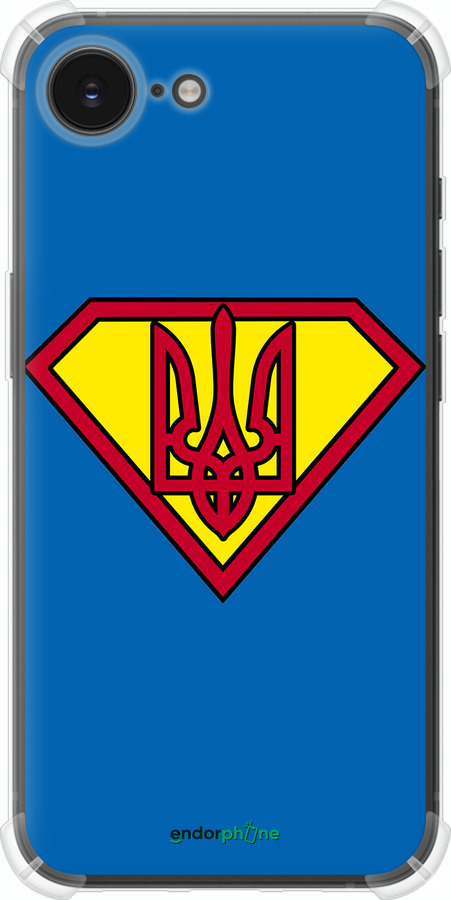 Силіконовий протиударний с посиленими кутами чехол Супер Тризуб для Apple iPhone 16e - 1164sp-3971 изображение 