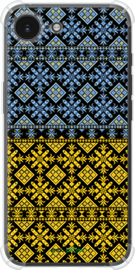 Силикон с усиленными углами чехол Жовто-блакитна вишиванка для Apple iPhone 16e - 1169sp-3971 изображение 