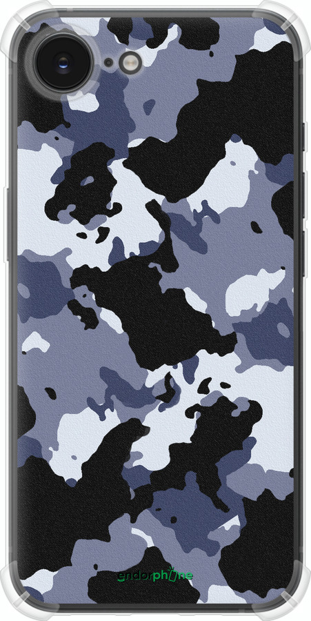 Силикон с усиленными углами чехол Камуфляж v4 для Apple iPhone 16e - 1182sp-3971 изображение 