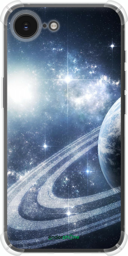 Силіконовий протиударний с посиленими кутами чехол Кільця Сатурна для Apple iPhone SE 4 - 173sp-3652 изображение 