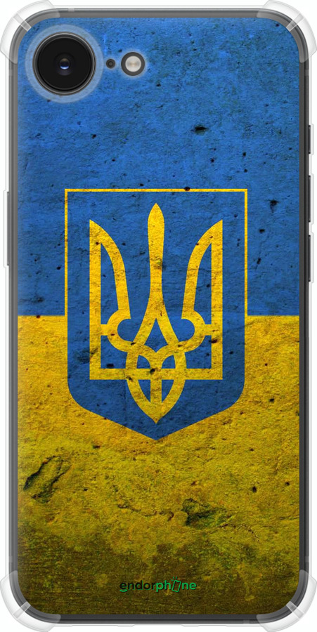 Силикон с усиленными углами чехол Флаг и герб Украины 2 для Apple iPhone SE 4 - 378sp-3652 изображение 