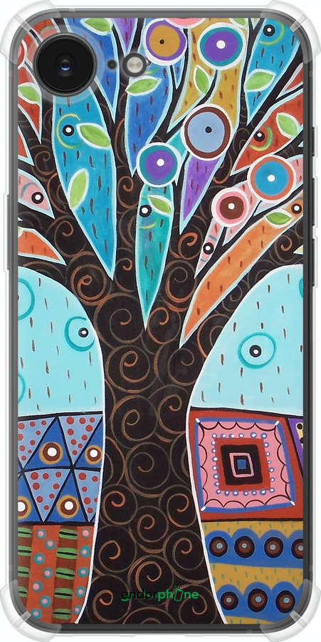 Силикон с усиленными углами чехол Арт-дерево для Apple iPhone SE 4 - 4008sp-3652 изображение 