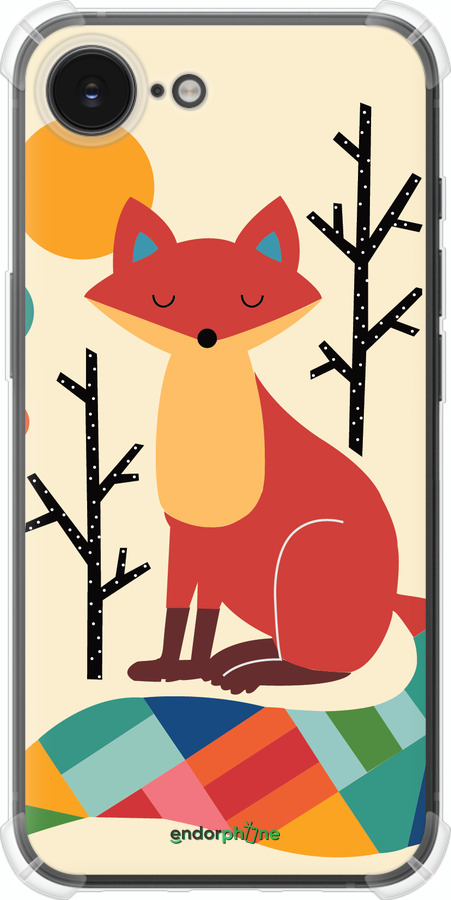 Силикон с усиленными углами чехол Rainbow fox для Apple iPhone 16e - 4010sp-3971 изображение 