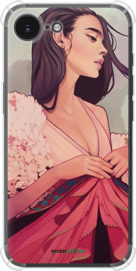 Силикон с усиленными углами чехол Kelsey Beckett для Apple iPhone 16e - 4034sp-3971 изображение 