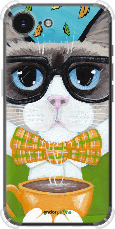 Силикон с усиленными углами чехол Cat&Coffee для Apple iPhone 16e - 4053sp-3971 изображение 