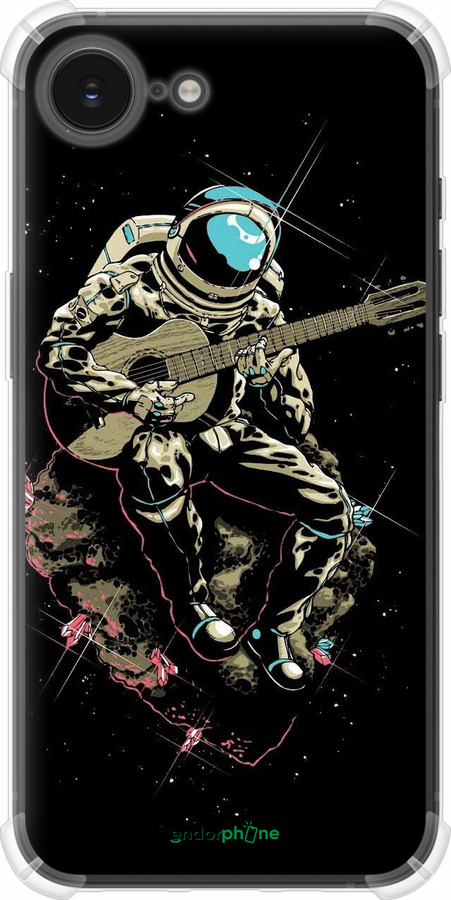 Силикон с усиленными углами чехол Космонавт с гиратой для Apple iPhone 16e - 4138sp-3971 изображение 