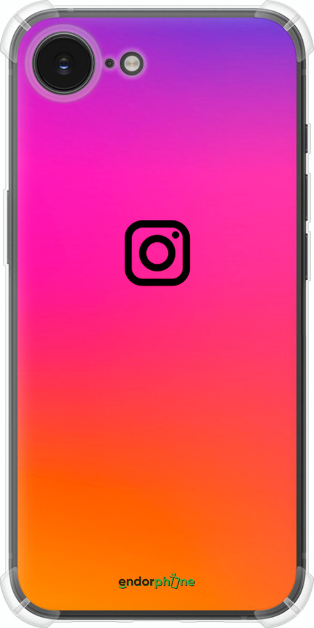 Силіконовий протиударний с посиленими кутами чехол Instagram для Apple iPhone SE 4 - 4273sp-3652 изображение 