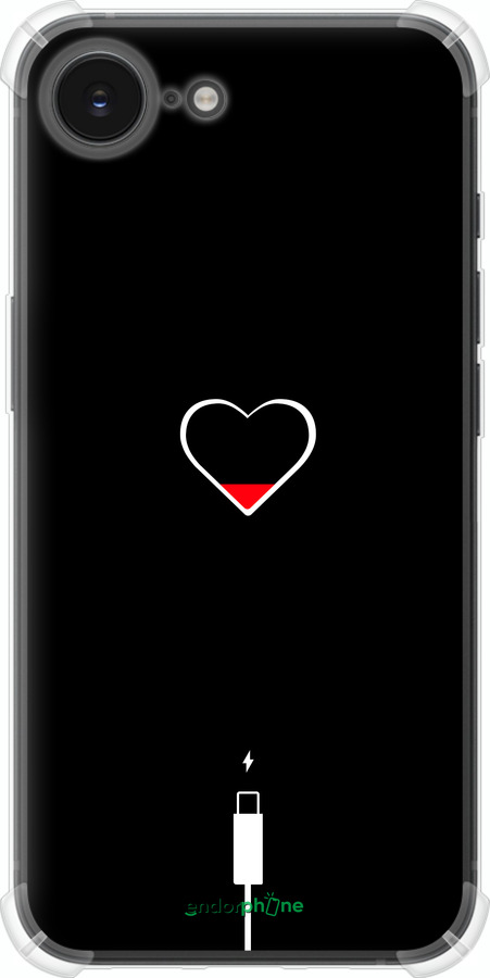 Силикон с усиленными углами чехол Подзарядка сердца для Apple iPhone SE 4 - 4274sp-3652 изображение 