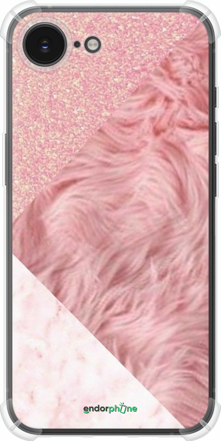 Силіконовий протиударний с посиленими кутами чехол Рожеві текстури для Apple iPhone 16e - 4343sp-3971 изображение 