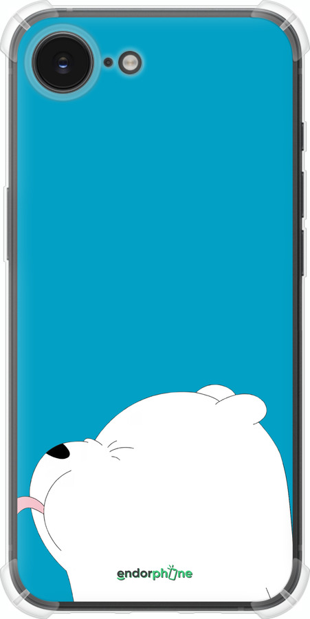 Силикон с усиленными углами чехол Мишка 1 для Apple iPhone SE 4 - 4358sp-3652 изображение 