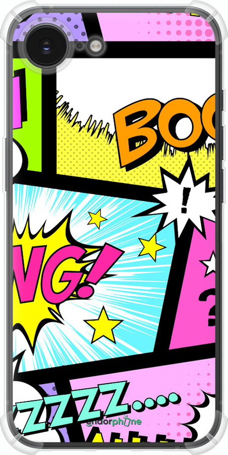 Силикон с усиленными углами чехол Комикс 1 для Apple iPhone SE 4 - 4407sp-3652 изображение 