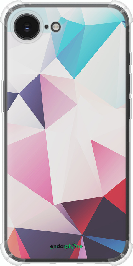 Силіконовий протиударний с посиленими кутами чехол Геометрія 3 для Apple iPhone SE 4 - 4415sp-3652 изображение 