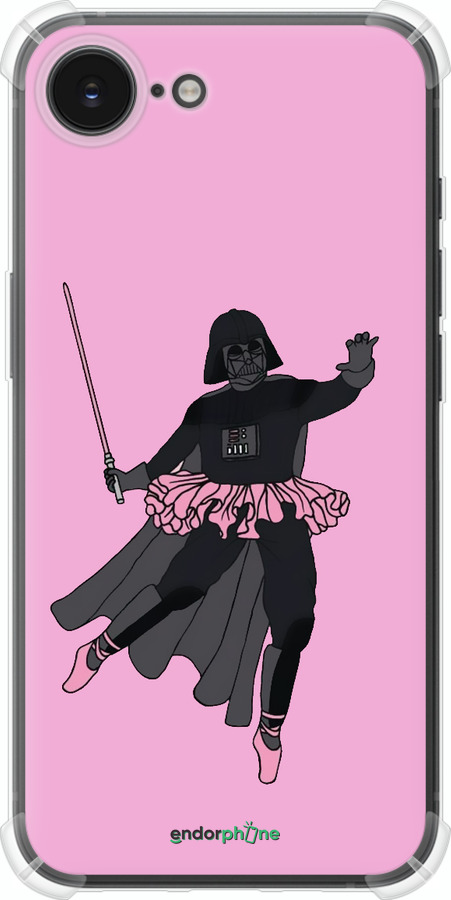 Силикон с усиленными углами чехол Pink Wader для Apple iPhone 16e - 4456sp-3971 изображение 