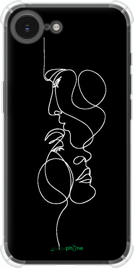 Силикон с усиленными углами чехол Пара для Apple iPhone 16e - 4457sp-3971 изображение 