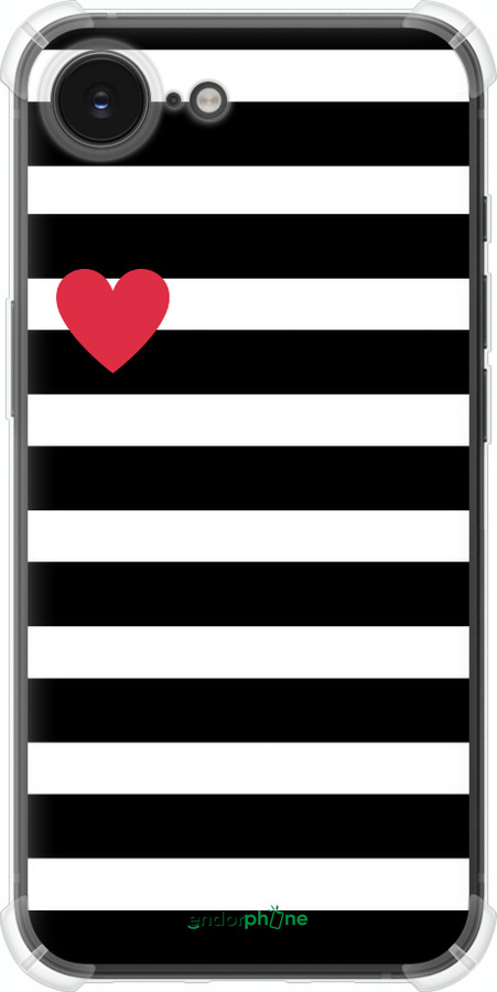 Силикон с усиленными углами чехол Черно-белые полосы для Apple iPhone SE 4 - 4461sp-3652 изображение 