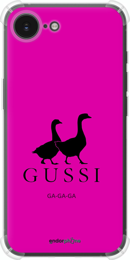 Силикон с усиленными углами чехол Гуси для Apple iPhone 16e - 4561sp-3971 изображение 