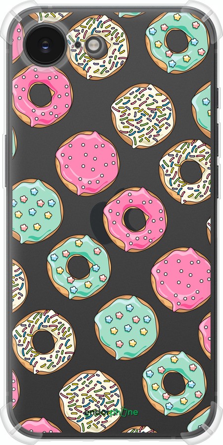 Силикон с усиленными углами чехол Пончики 1 для Apple iPhone SE 4 - 4657sp-3652 изображение 