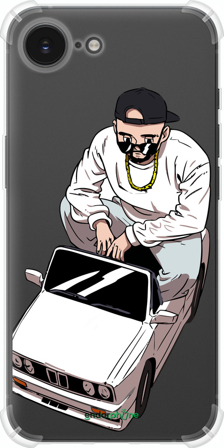 Силіконовий протиударний с посиленими кутами чехол Тачка для Apple iPhone SE 4 - 4663sp-3652 изображение 