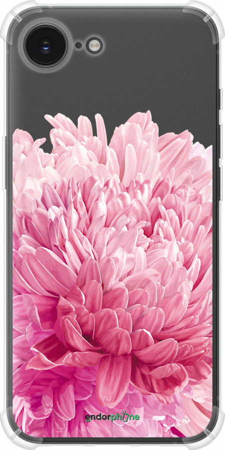 Силикон с усиленными углами чехол Хризантема для Apple iPhone SE 4 - 4666sp-3652 изображение 