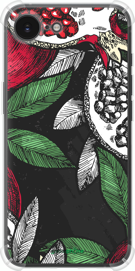 Силіконовий протиударний с посиленими кутами чехол Гранат для Apple iPhone SE 4 - 4692sp-3652 изображение 