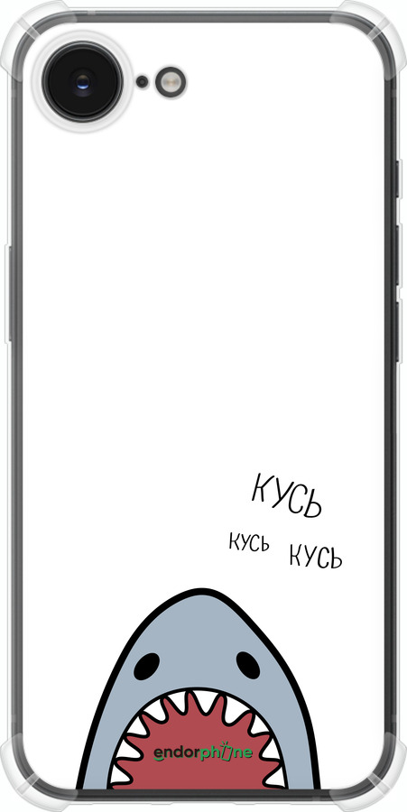 Силикон с усиленными углами чехол Акула для Apple iPhone SE 4 - 4870sp-3652 изображение 