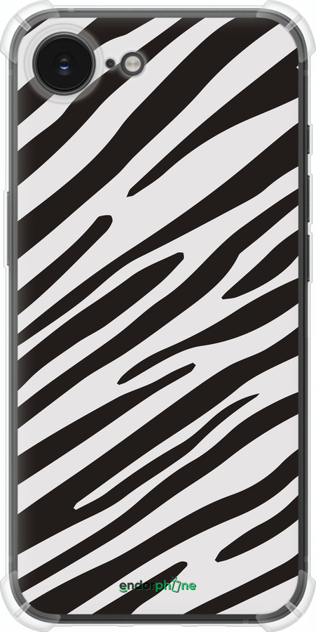 Силикон с усиленными углами чехол Классическая зебра для Apple iPhone SE 4 - 4874sp-3652 изображение 