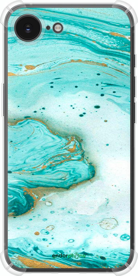 Силикон с усиленными углами чехол Мраморный для Apple iPhone SE 4 - 4895sp-3652 изображение 
