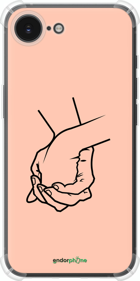 Силіконовий протиударний с посиленими кутами чехол Руки для Apple iPhone SE 4 - 4896sp-3652 изображение 