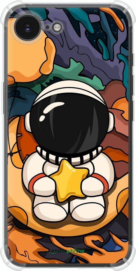 Силикон с усиленными углами чехол Астронавт и звезда для Apple iPhone SE 4 - 5326sp-3652 изображение 