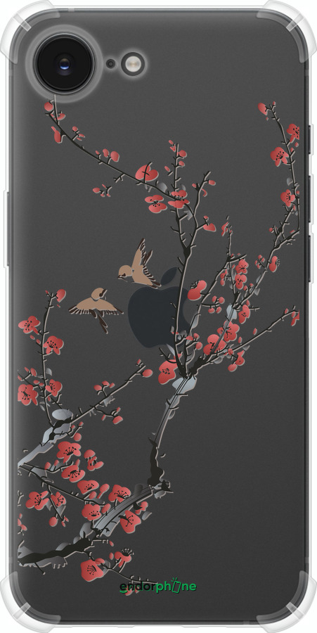 Силіконовий протиударний с посиленими кутами чехол Сакура v2 для Apple iPhone SE 4 - 5538sp-3652 изображение 