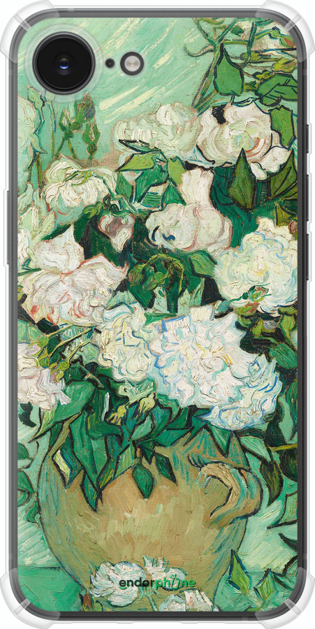 Силикон с усиленными углами чехол Винсент Ван Гог. Ваза с розами для Apple iPhone SE 4 - 5543sp-3652 изображение 