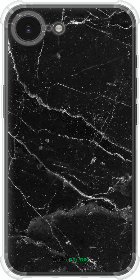 Силикон с усиленными углами чехол Черный мрамор v2 для Apple iPhone SE 4 - 5568sp-3652 изображение 