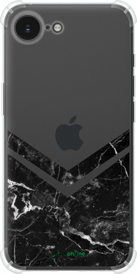 Силіконовий протиударний с посиленими кутами чехол Мармуровий шеврон для Apple iPhone SE 4 - 5570sp-3652 изображение 